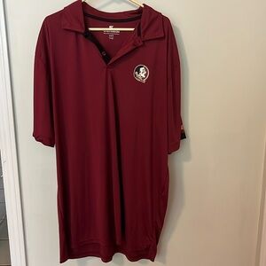 Men’s burgandy FSU Golf Polo by Colosseum 3XT